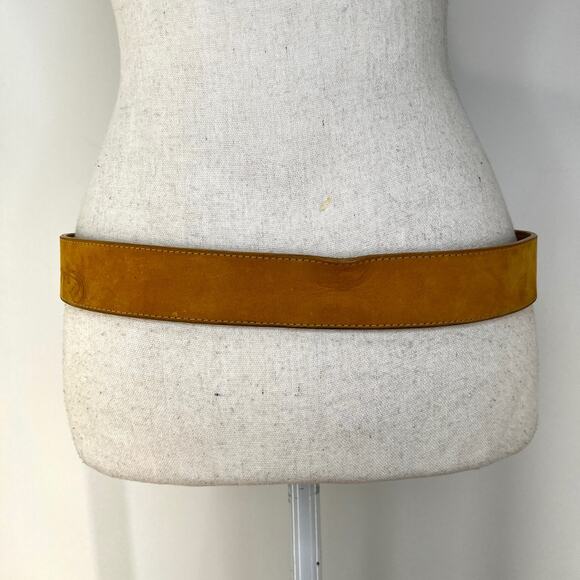 Timberland Embossed Nubuck Leather Belt Tan 32 Waist Cowboy - Picture 8 of 8